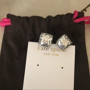 KATE SPADE LARGE SILVER STUDS